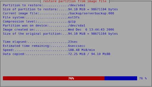 Backup/Reimage HardDrive with Partimage