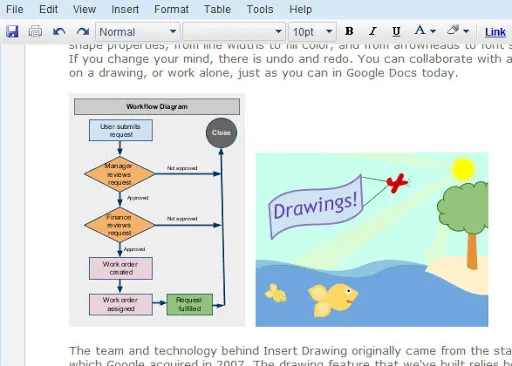 Drawing in Google Docs