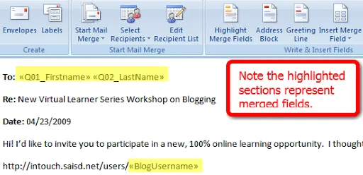Bulk Emailing Using MS Office and Outlook (eMail Merge)