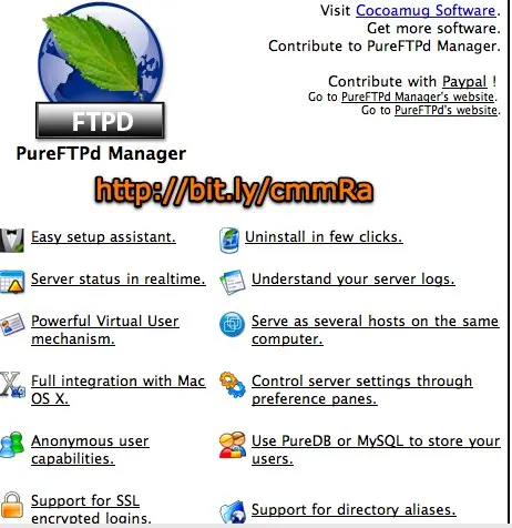 FTP Server on Mac OS X