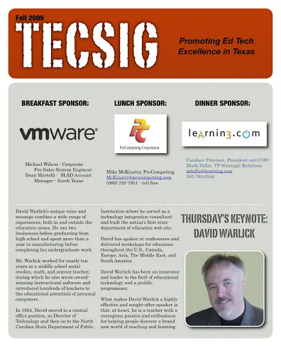David Warlick in Texas at TCEA TEC-SIG