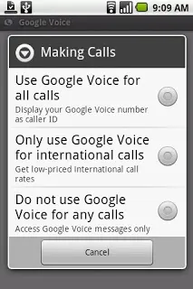 GoogleVoice Clarification