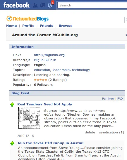 Using Facebook to Share Your Blog