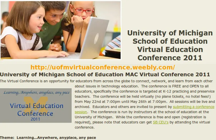 Univ of Michigan Virtual Education Conference
