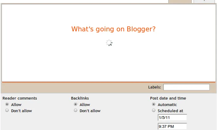 Google Blogger Stalls
