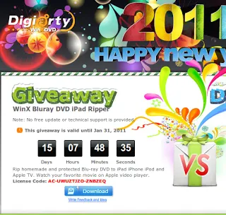 Giveaway - WinX Bluray DVD iPad Ripper Upgrade and Giveaway