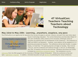 4T VirtualCon - Teachers Teaching Teachers About Technology @lkolb edchat