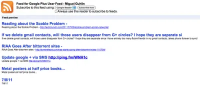 Posting to Twitter, Facebook or Plurk from Google+