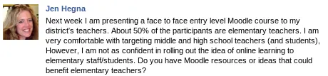 Moodle in an Elementary Classroom
