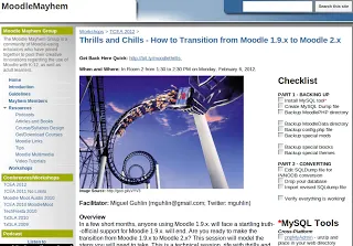 Thrills and Chills - TCEA 2012 Moodle Academy