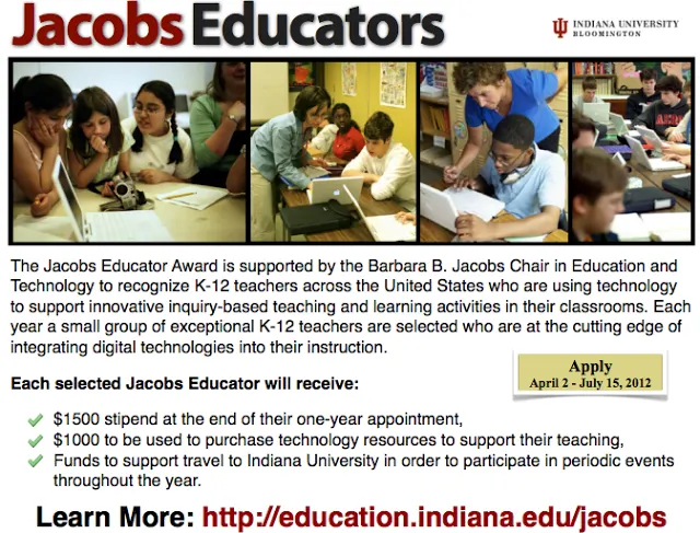 Jacobs Educators - Teacher Award Program (Plz RT)