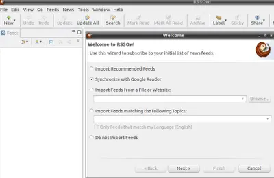 Managing RSS Feeds