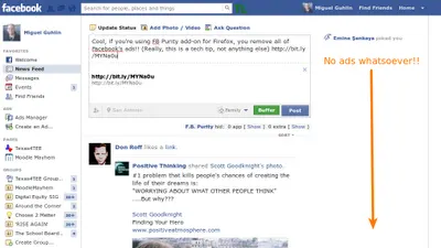 Remove Facebook Ads, etc. (Updated)