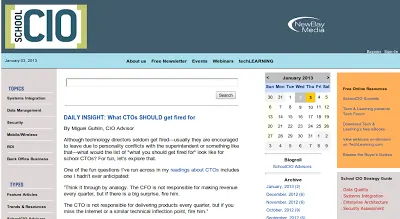 SchoolCIO - What CTOs Should Get Fired For
