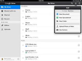 Record Video/Images Straight into Google Drive iPad App