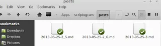 Blogging with Dropbox and Scriptogr.am