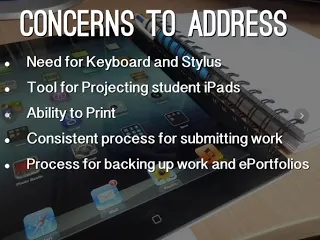 What's Lost When You Go iPad - Dealing with 5 Concerns