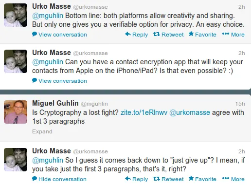 Parsing One's Privacy @urkomasse