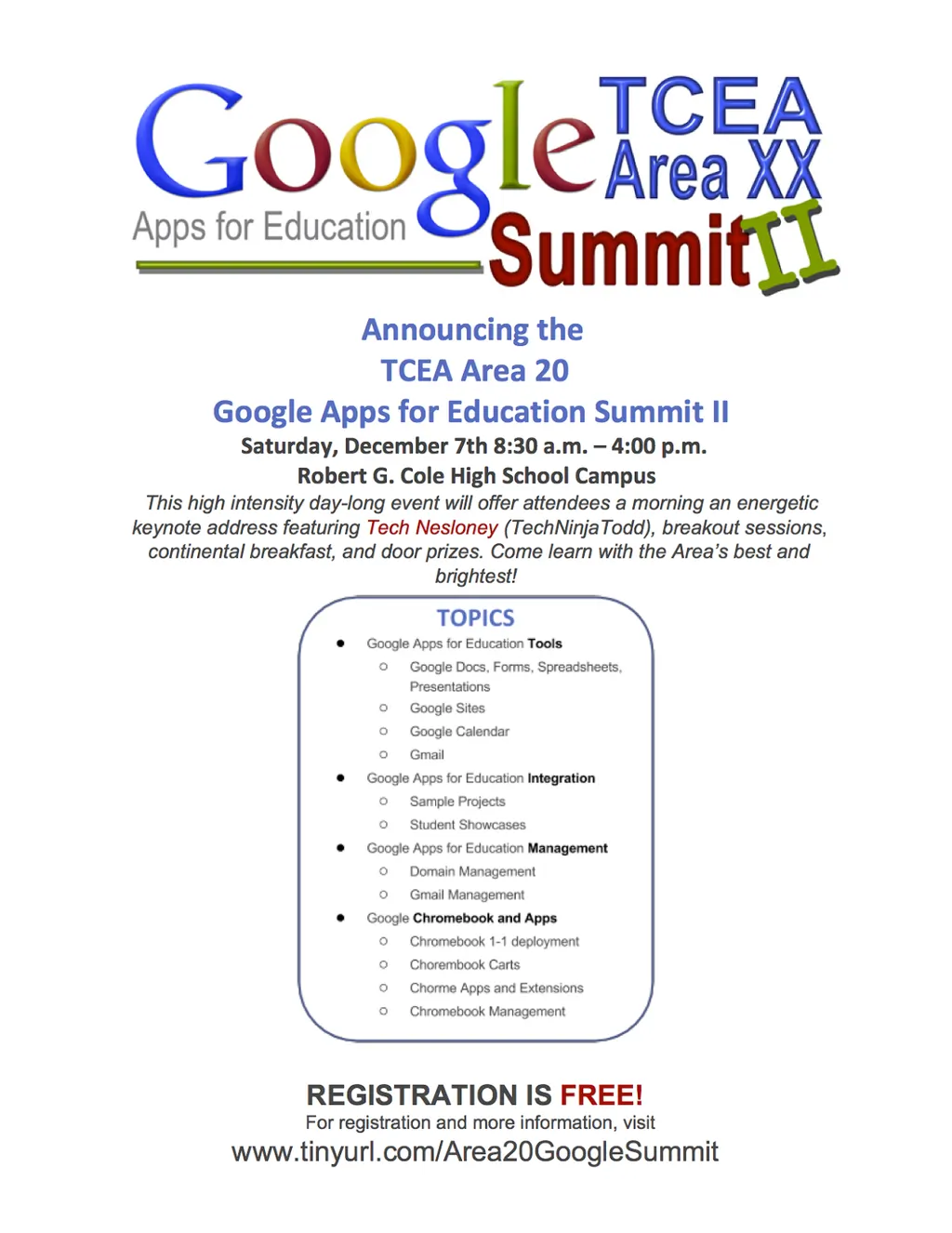 San Antonio Area Announcements googleapps robotics saacte13