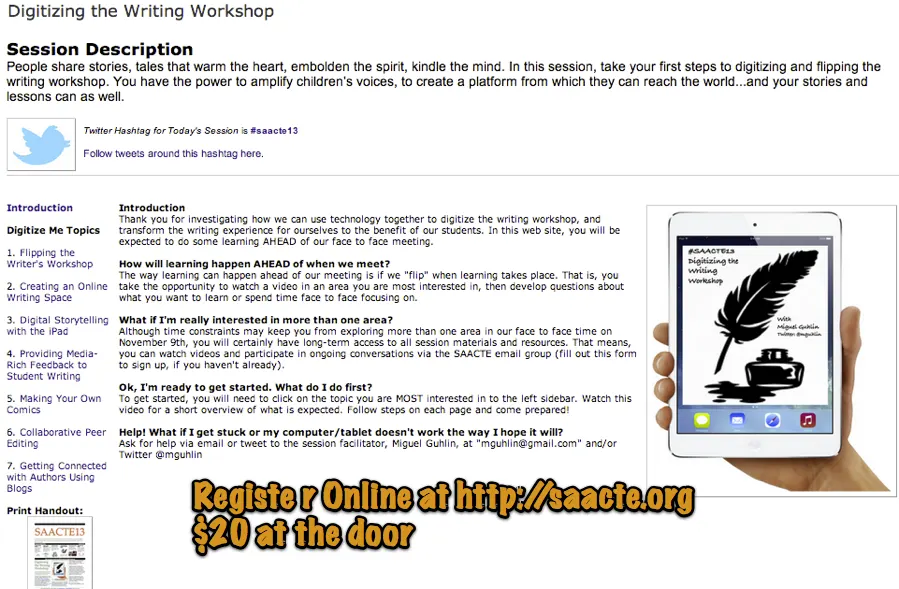SAACTE13 Update - Flipping 7 Different Topics flippedpd flip iPad