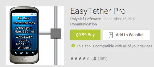 Disconnected? Try EasyTetherPro!