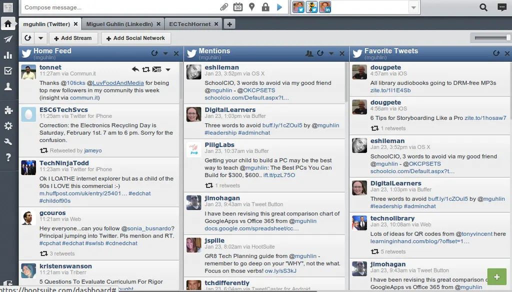 Posting to Multiple Social Media Sites tcea14