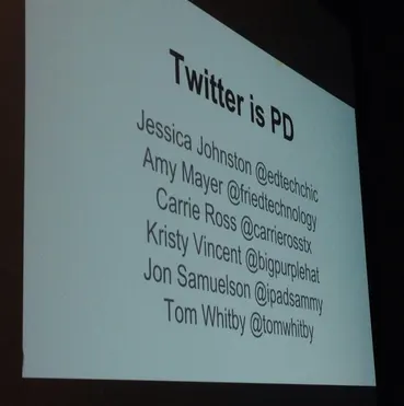 tcea14 - Twitter Panel tweetpd featuring @bigpurplehat @friedtechnology @carrierosstx @tomwhitby @edtechchic