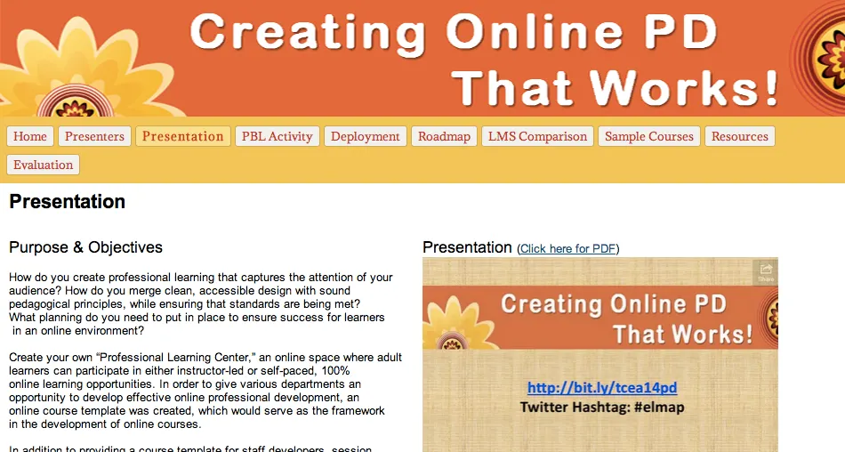 Podcast - Creating Online PD that Works tcea14 @diben