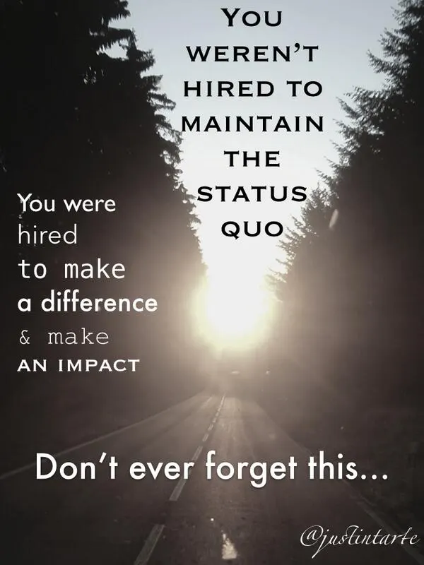 Listen and Witness the Status Quo