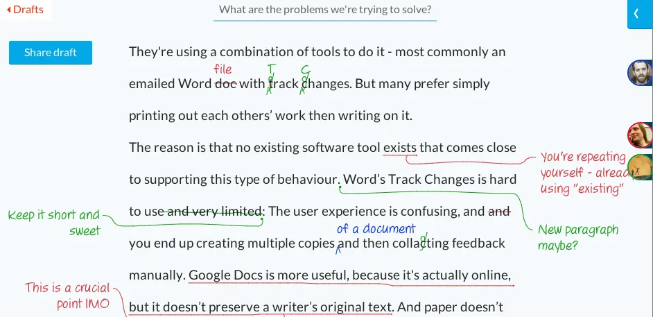 Making Feedback on Writing Easy - Poetica.com