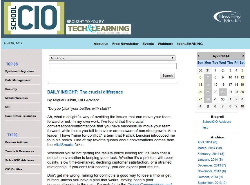 SchoolCIO - The Crucial Difference