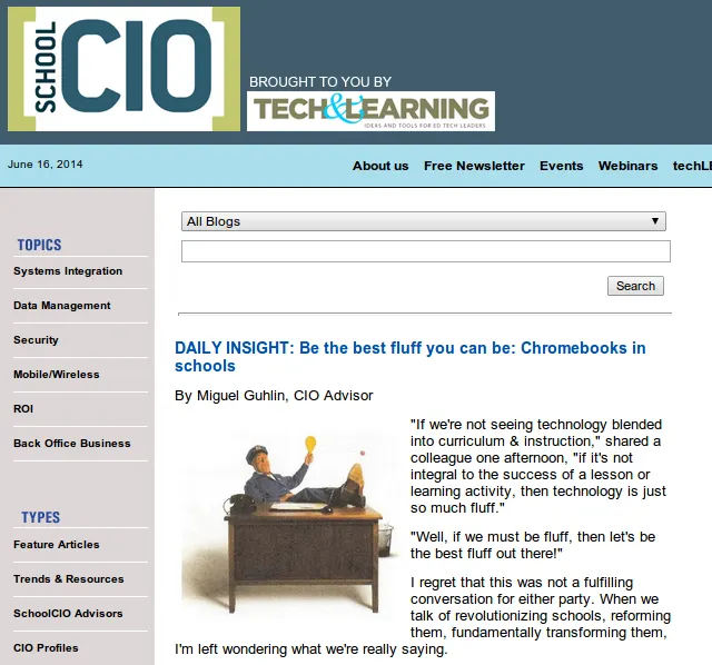 SchoolCIO - Be the Best Fluff You Can Be