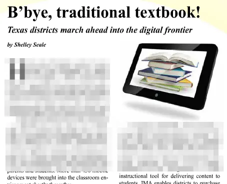 Digital Textbooks and eBooks in Schools