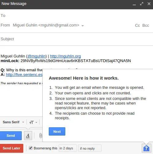 Prevent Click Tracking Tools for Gmail