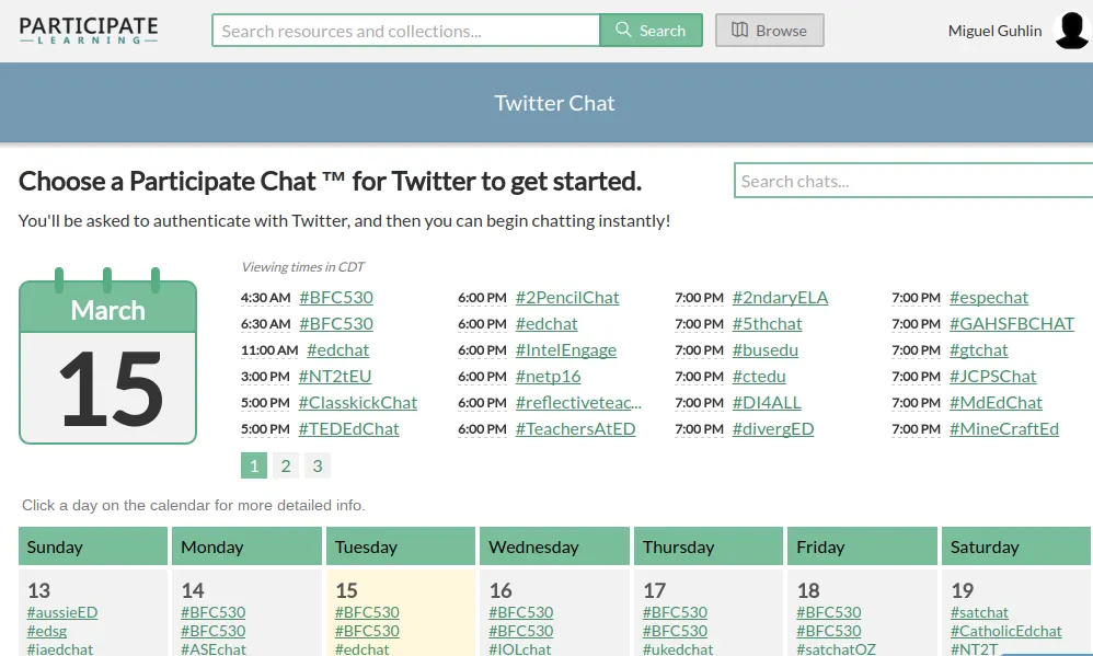 Tracking Twitter Chats