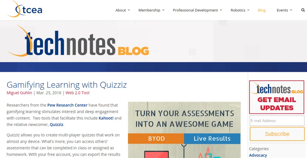 Gamifying Learning with Quizziz tcea gamify gaming