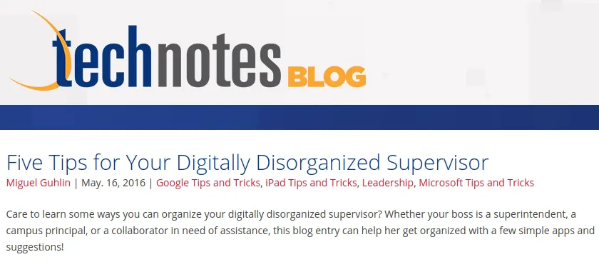 5 Tips for Organizing Your Supervisor