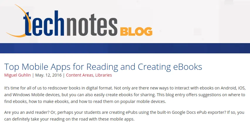 Top Mobile Apps for Reading and Creating eBooks