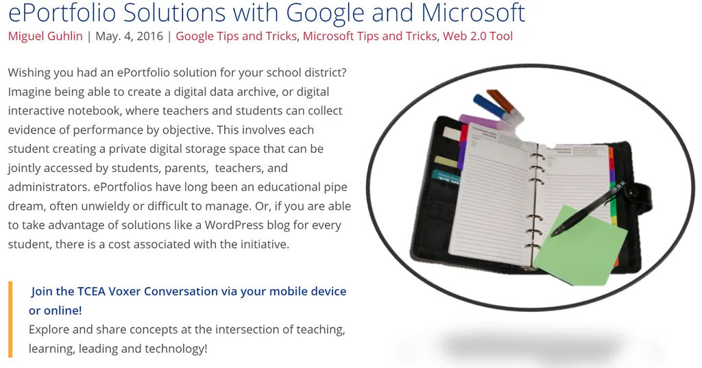 ePortfolio Solutions with Google and Microsoft msonenote msftedu