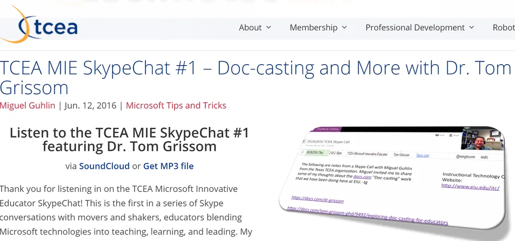 SkypeChat featuring Dr. Tom Grissom