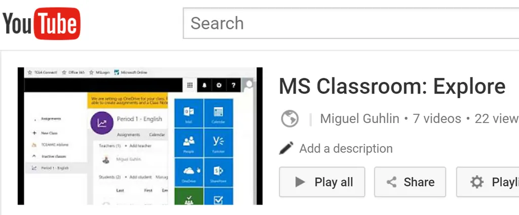 MS Classroom Video Walkthroughs msftedu @microsoft_edu