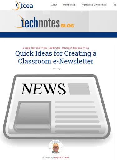 Creating Classroom eNewsletter Tools google msftedu tceamie @touchcast