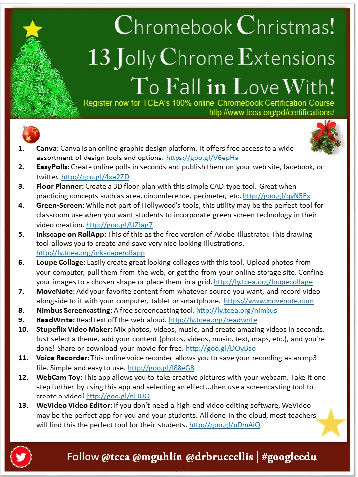 Holiday Flyers: Microsoft, Chromebook, 3D Printing, Makers