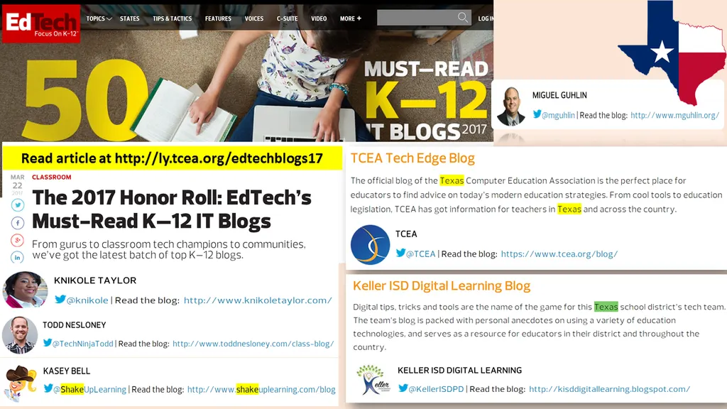 Celebrate Old and New Friends! 2017 Must-Read EdTech Blogs! @EdTech_K12