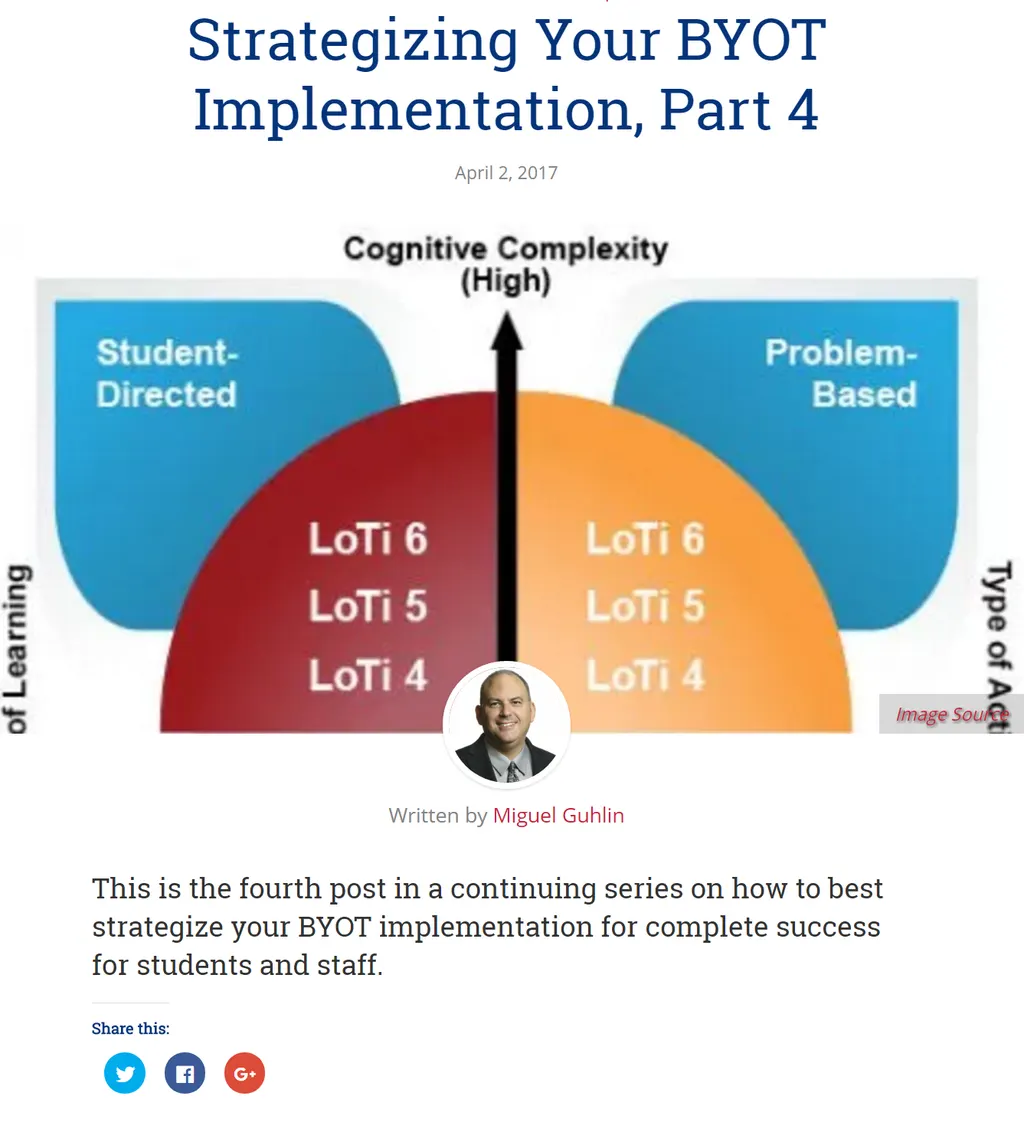 Strategizing Your BYOT Implementation, Part 4