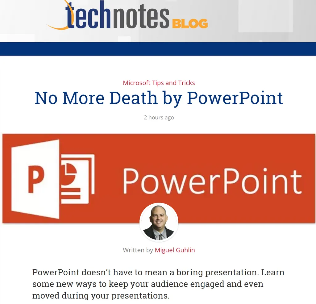 No More Death by Powerpoint