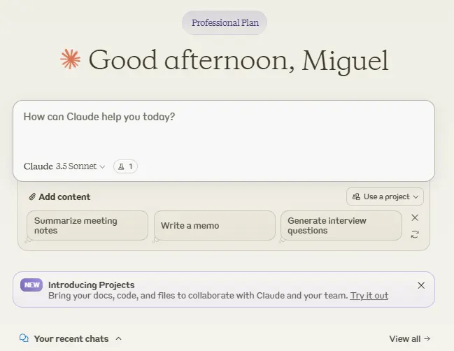 Claude.ai Lets You Organize Chats into Projects