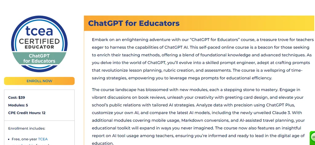 Enroll in the ChatGPT for Educators TCEA Course Testimonials