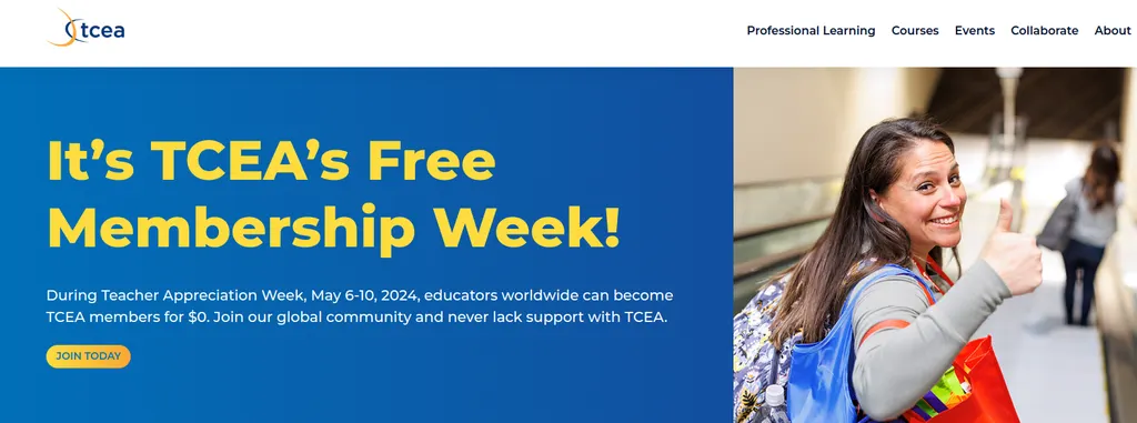TeacherAppreciationWeek - Get A FREE TCEA Membership edtech education tceajmg edutooters