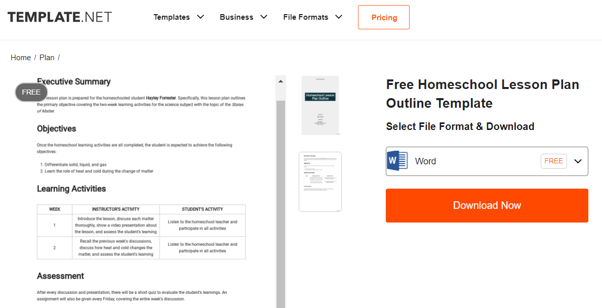 lesson plan templates
